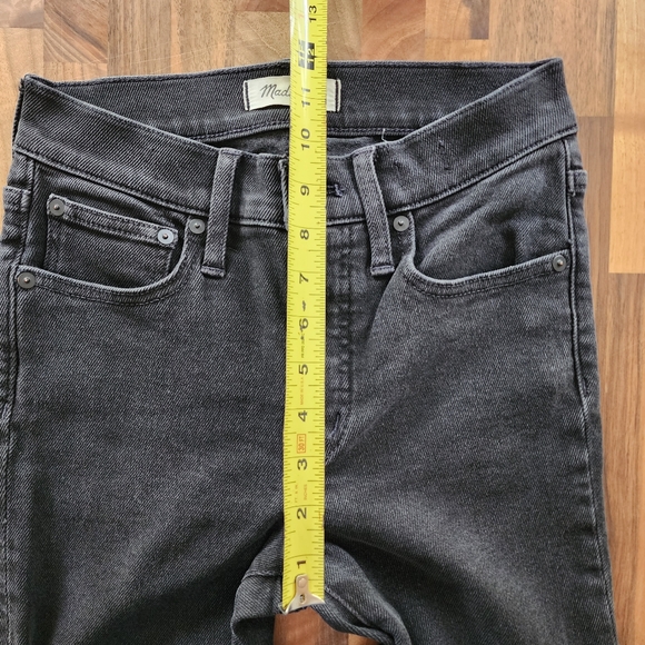 Madewell Cali Demi-Boot Raw Hem Black Jeans Size 25 - Picture 8 of 11